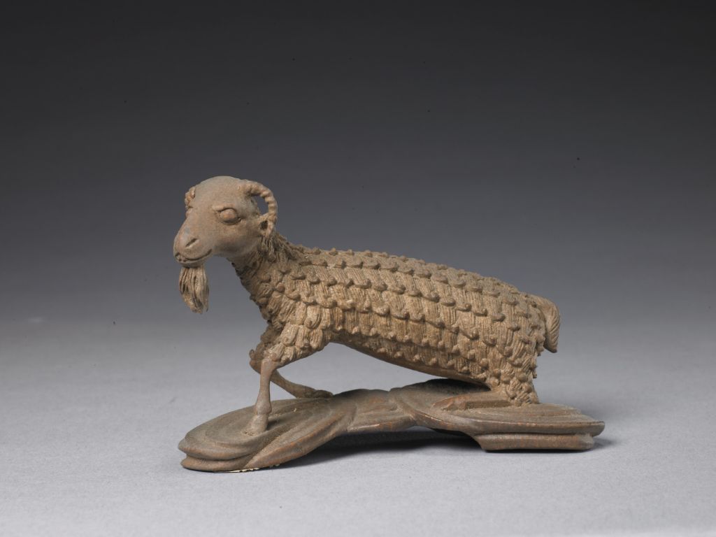 图片[1]-Zhou Zhiyan’s bamboo root carving sheep-China Archive